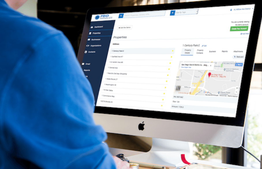 PBID Manager Desktop Screen