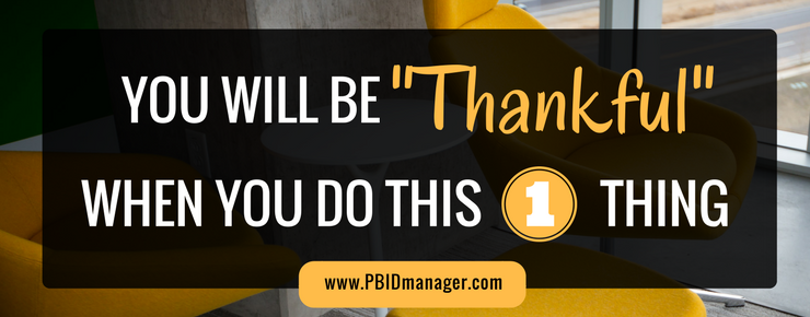 You will be “Thankful” You Did…